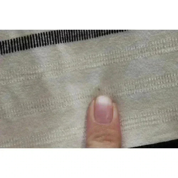 J Jill Wearever Collection Blouse Size Medium Striped Lagenlook Tunic 3/4 Sleeve - Picture 7 of 12